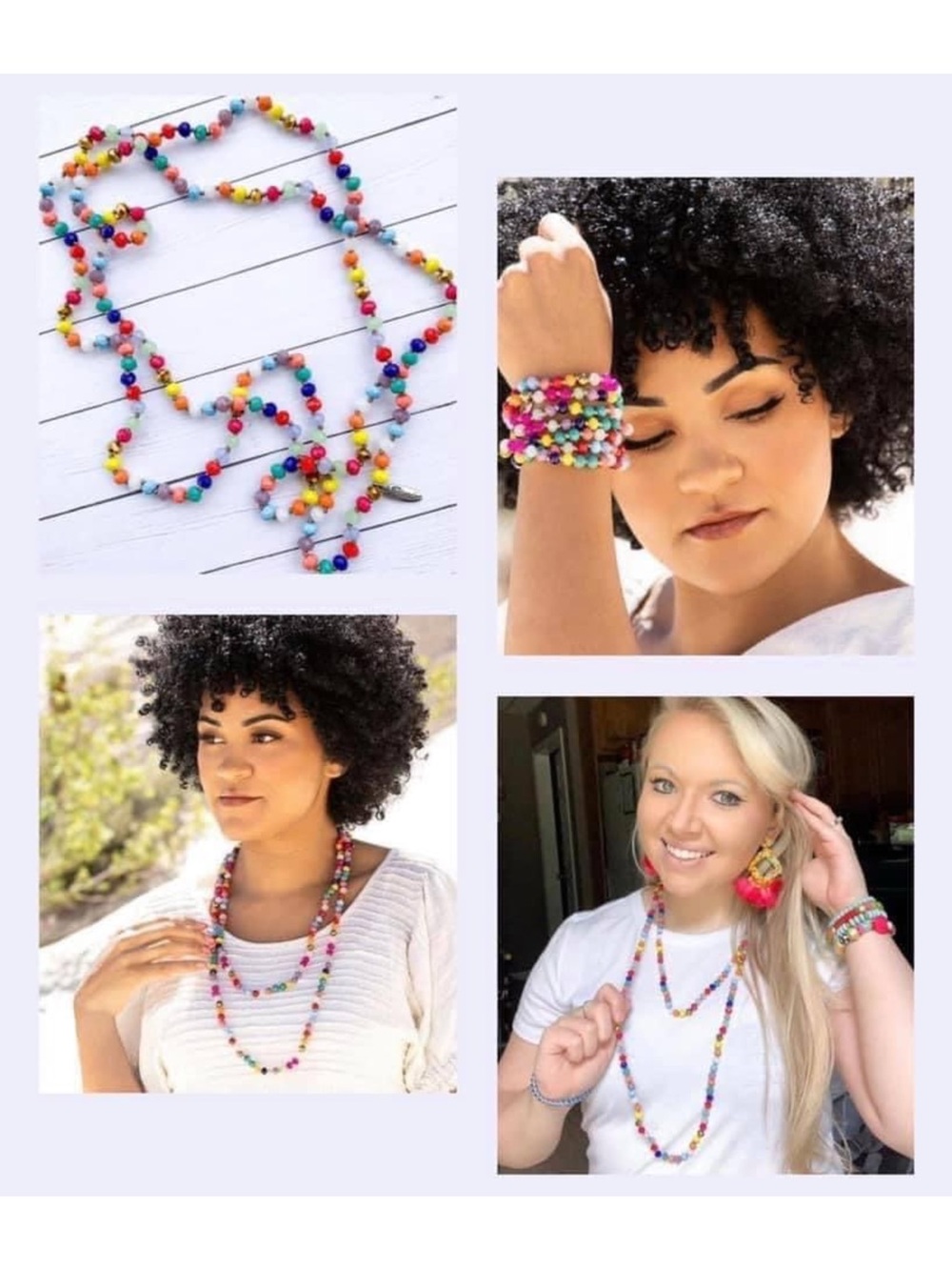 🆕 Colorful Beaded Levi Necklace Plunder - Picture 10 of 10